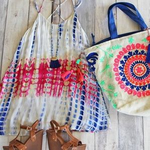 🦄 Shibori sun dress